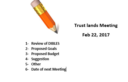 feb trust agenda